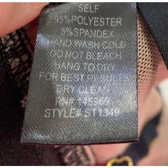 Storia Front V-Strap Mesh Black Bralette W/ Lining Size Small - Picture 7 of 8